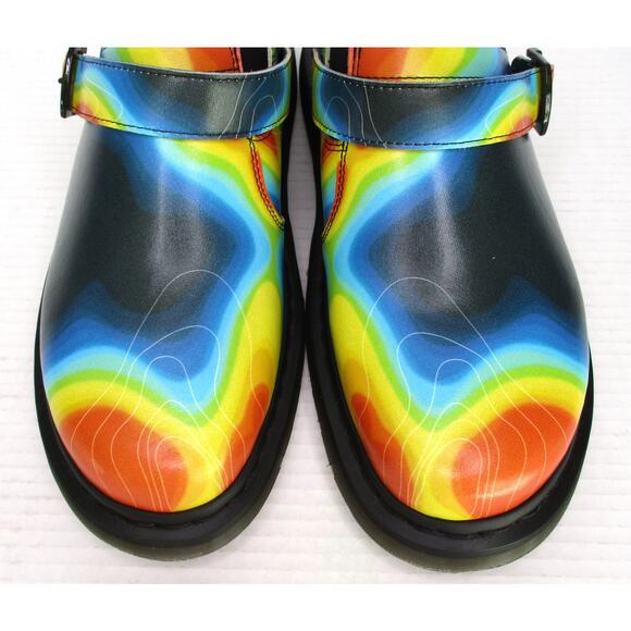 New Dr. Martens Isham Genix Nappa Reclaimed Thermal Map Mules Men\'s Sz 12 EU 46 main image 9